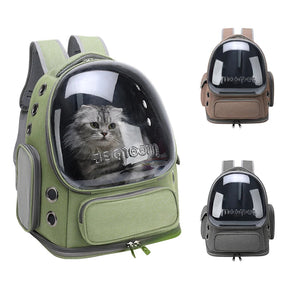 Transparente Pet Carrier Bag, Mochila de viagem ao ar livre para gatos e cães pequenos, Pet Shop, Saco de transporte respirável