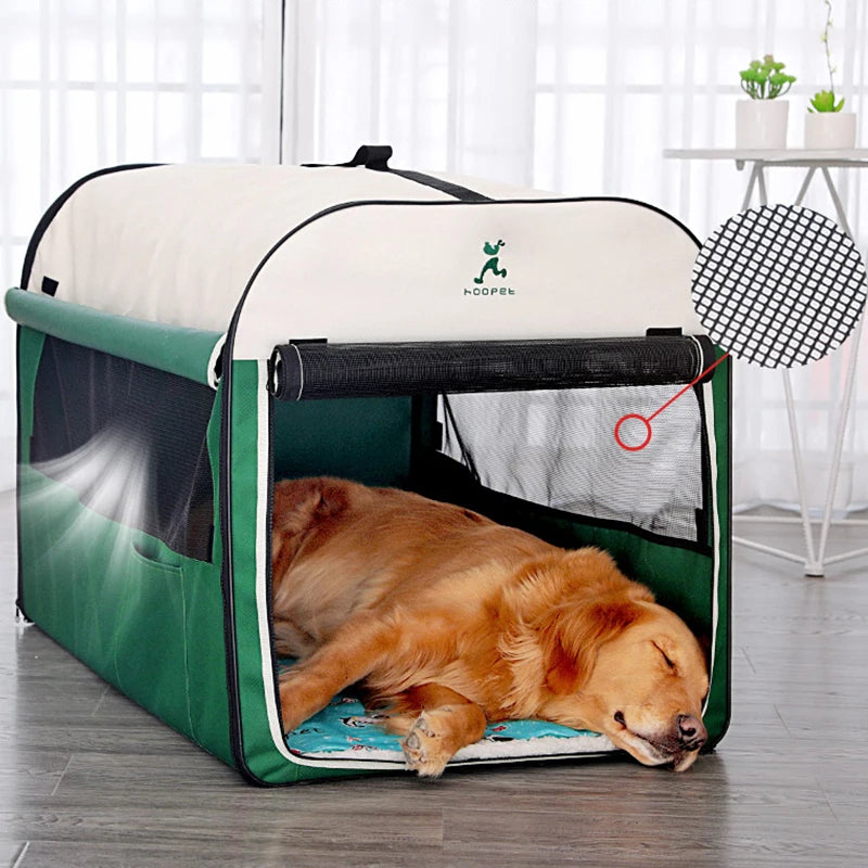 Dobrável Soft Crate Dog House, Kennel Tent, Respirável Pet Travel Carriers, Dog Carrier Bag para exterior