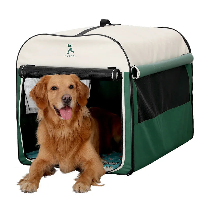 Dobrável Soft Crate Dog House, Kennel Tent, Respirável Pet Travel Carriers, Dog Carrier Bag para exterior