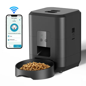 Alimentador inteligente para animais de estimação, alimentador automático para gatos, máquina de comida lenta para cães com temporizador quantitativo automático, dispensador de comida para gatos, tigela para cães e gatos