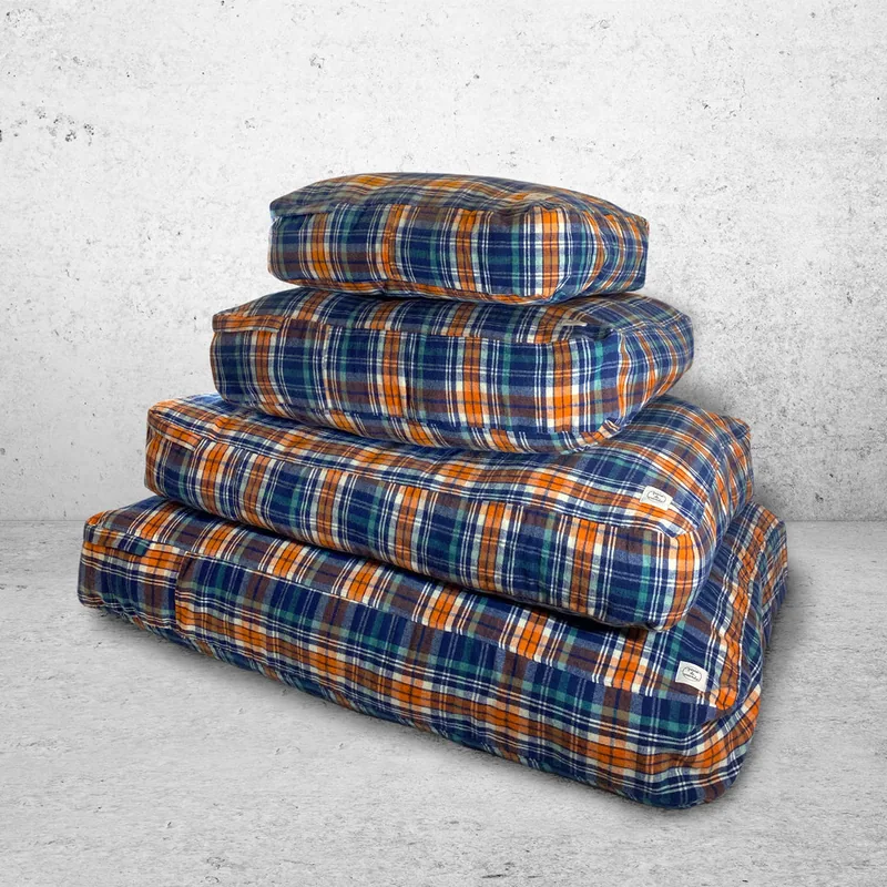Cama Tradicional de Franela cuadros — imagen 1